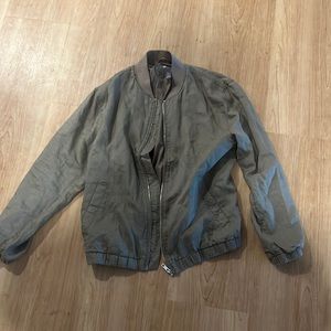 H&M linen bomber jacket in size large